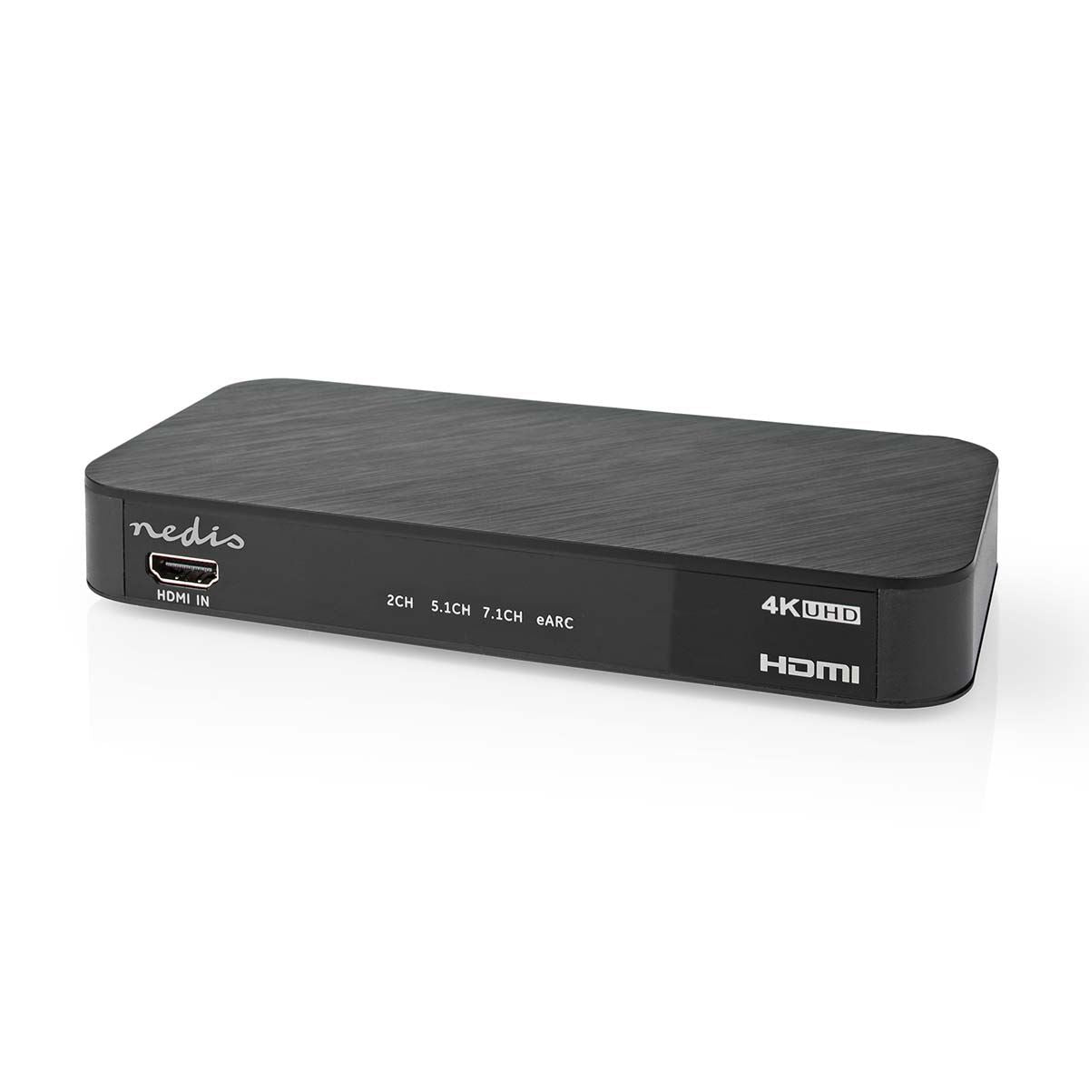 Nedis Digital Audio Converter | 2-way | Connection input: DC Power / 1x HDMI™ Input | Connection output: 1x 3.5 mm / 1x TosLink / 3x HDMI™ Output | Automatic / Push Button | Anthracite