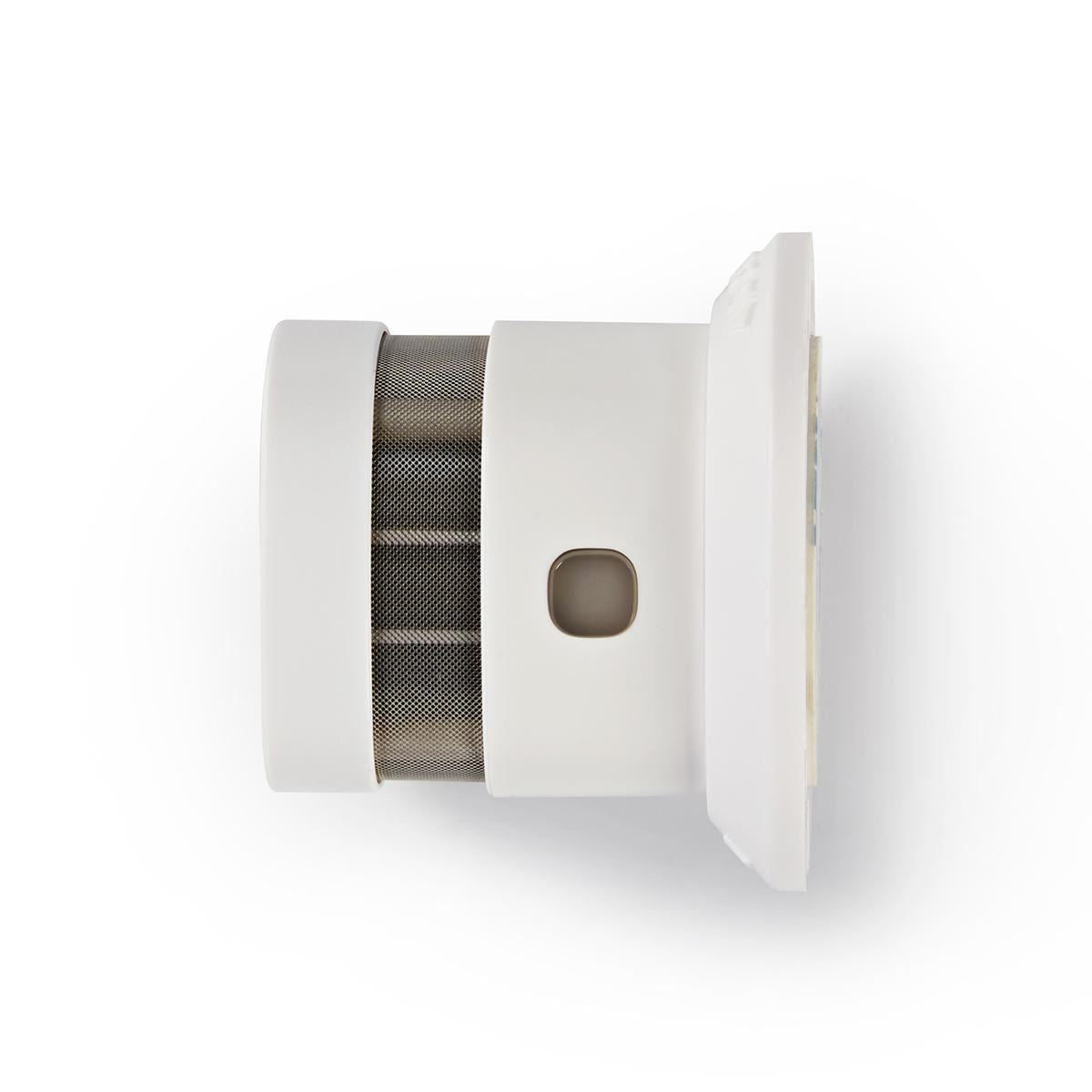 Nedis Smoke Alarm | Battery Powered | Battery life up to: 10 year | EN 14604 | With pause button | With test button | 85 dB | ABS | White