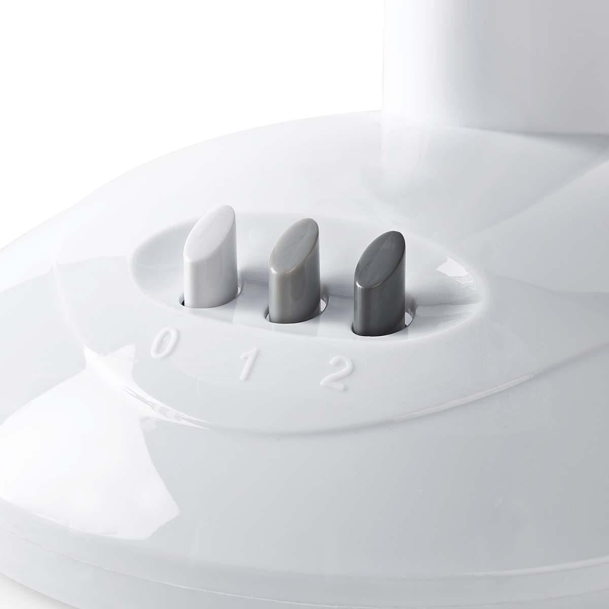 Nedis Table Fan | Mains Powered | Diameter: 230 mm | 22 W | Oscillation | 2-Speed | White