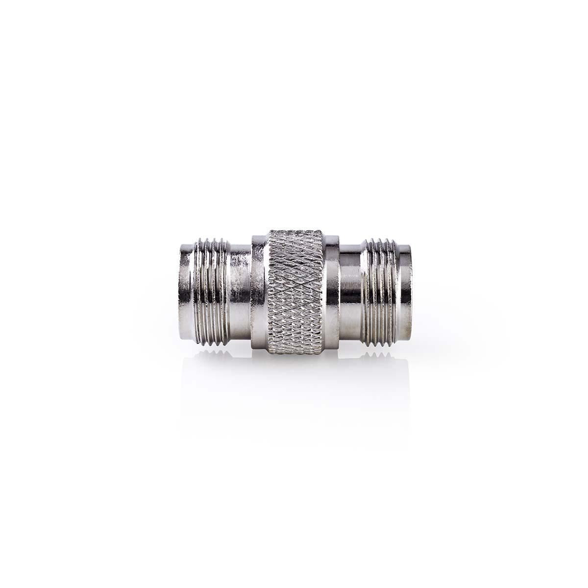 Nedis Satellite & Antenna Adapter | N Female | N Female | Nickel Plated | 75 Ohm | Straight | Metal | Silver | 10 pcs | Envelope
