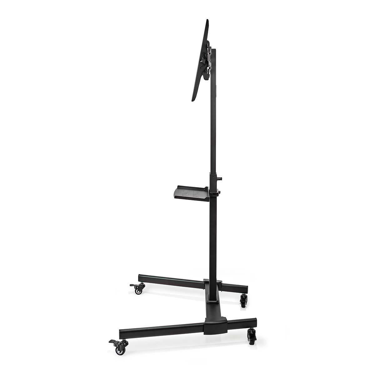 Nedis TV Floor Stand | 32 - 55 " | Maximum supported screen weight: 35 kg | Premium Column Design | Adjustable pre-fixed heights | Snap-lock | Steel | Black