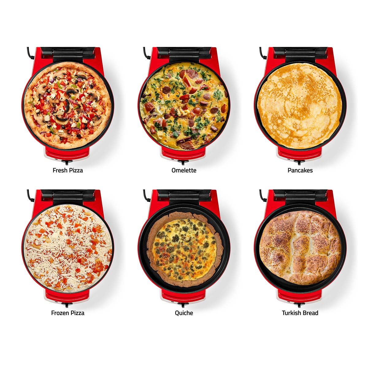 Nedis Pizza Maker & Grill | 30 cm | Adjustable temperature control | 1800 W