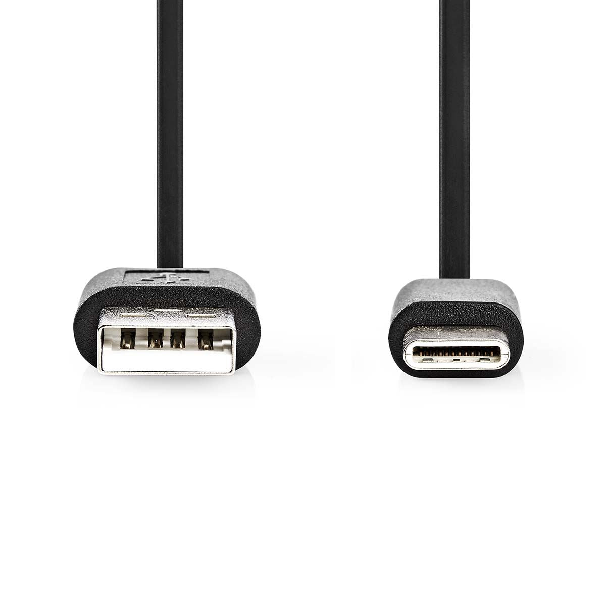 Nedis USB Cable | USB 2.0 | USB-C™ Male | USB-A Male | 15 W | 480 Mbps | Nickel Plated | 3.00 m | Round | PVC | Black | Box