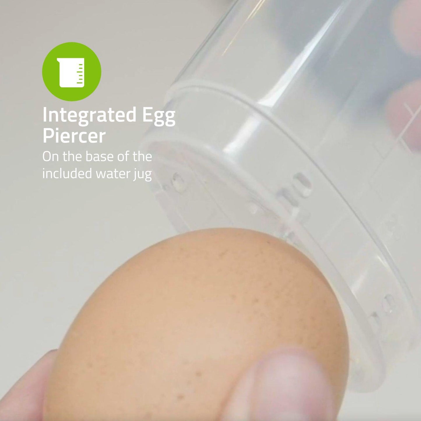 Nedis Egg Boiler | 3 Eggs | Measuring Cup | Aluminium / Black