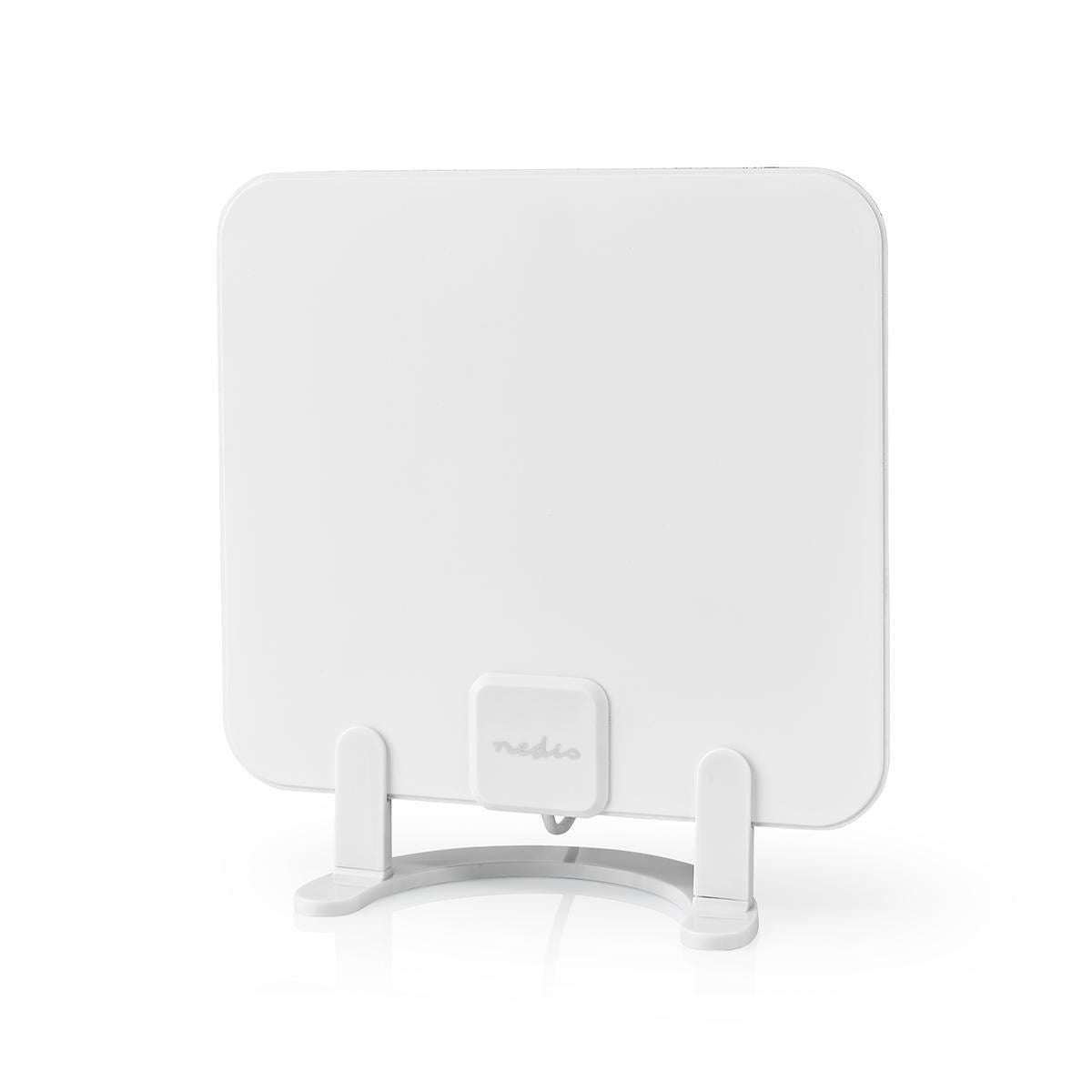 Nedis Indoor HDTV Antenna | Active | FM / UHF / VHF | Reception range: 0-25 km | LTE700 | Gain: 30 dB | ABS | White