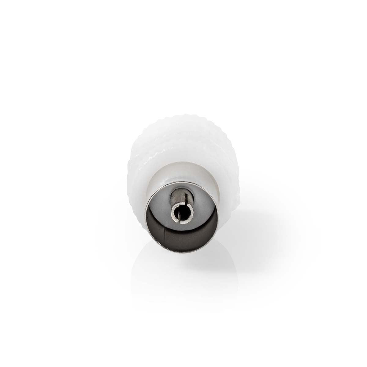 Nedis IEC (Coax) Connector | Straight | Female / Male | Nickel Plated | 75 Ohm | Screw | Cable input diameter: 7.0 mm | Metal / PVC | White | 2 pcs | Box