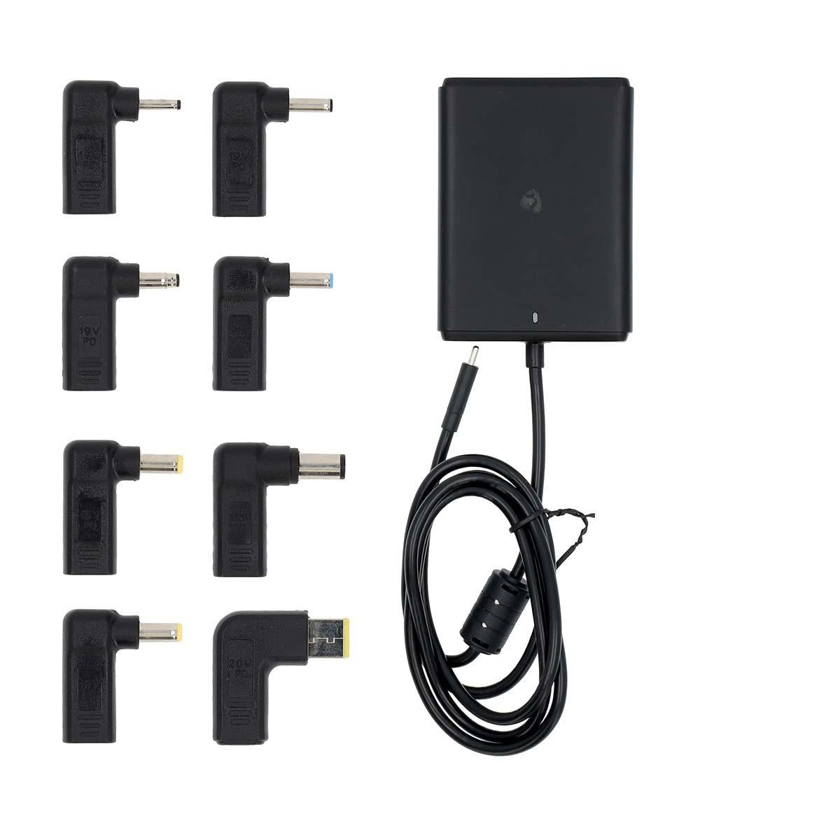 Nedis Notebook Adapter | GaN | 100 W | 5 / 9 / 12 / 15 / 20 V DC | 3.0 / 5.0 A | Used for: Notebook / Smartphone / Tablet | Euro / Type-C (CEE 7/16)