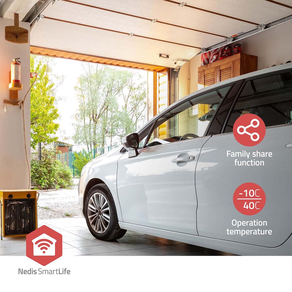 Nedis SmartLife Garage Door Smart Power Switch | Zigbee 3.0 | 2.5 W | Terminal Connection | App available for: Android™ / IOS