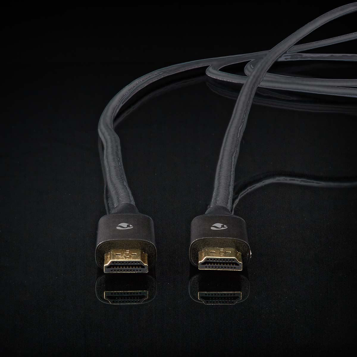 Nedis High Speed HDMI™ Cable with Ethernet | HDMI™ Connector | HDMI™ Connector | 4K@60Hz | ARC | 18 Gbps | 2.00 m | Round | Cotton | Grey / Gun Metal Grey | Cover Window Box