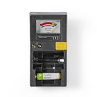 Nedis Battery Tester | 9V - AA - AAA - Button Cell - C - D | Black
