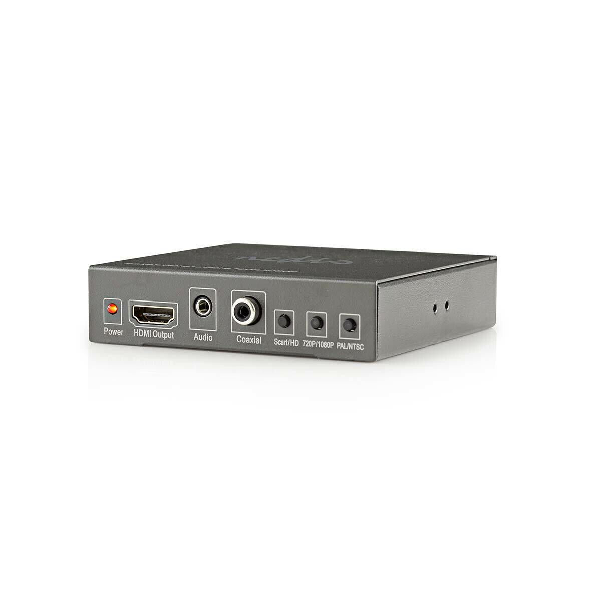 Nedis HDMI™ Converter | SCART Female | HDMI™ Output / 1x 3.5 mm sound out / 1x Digital Audio | 1-way | 1080p | 1.65 Gbps | Aluminium | Anthracite