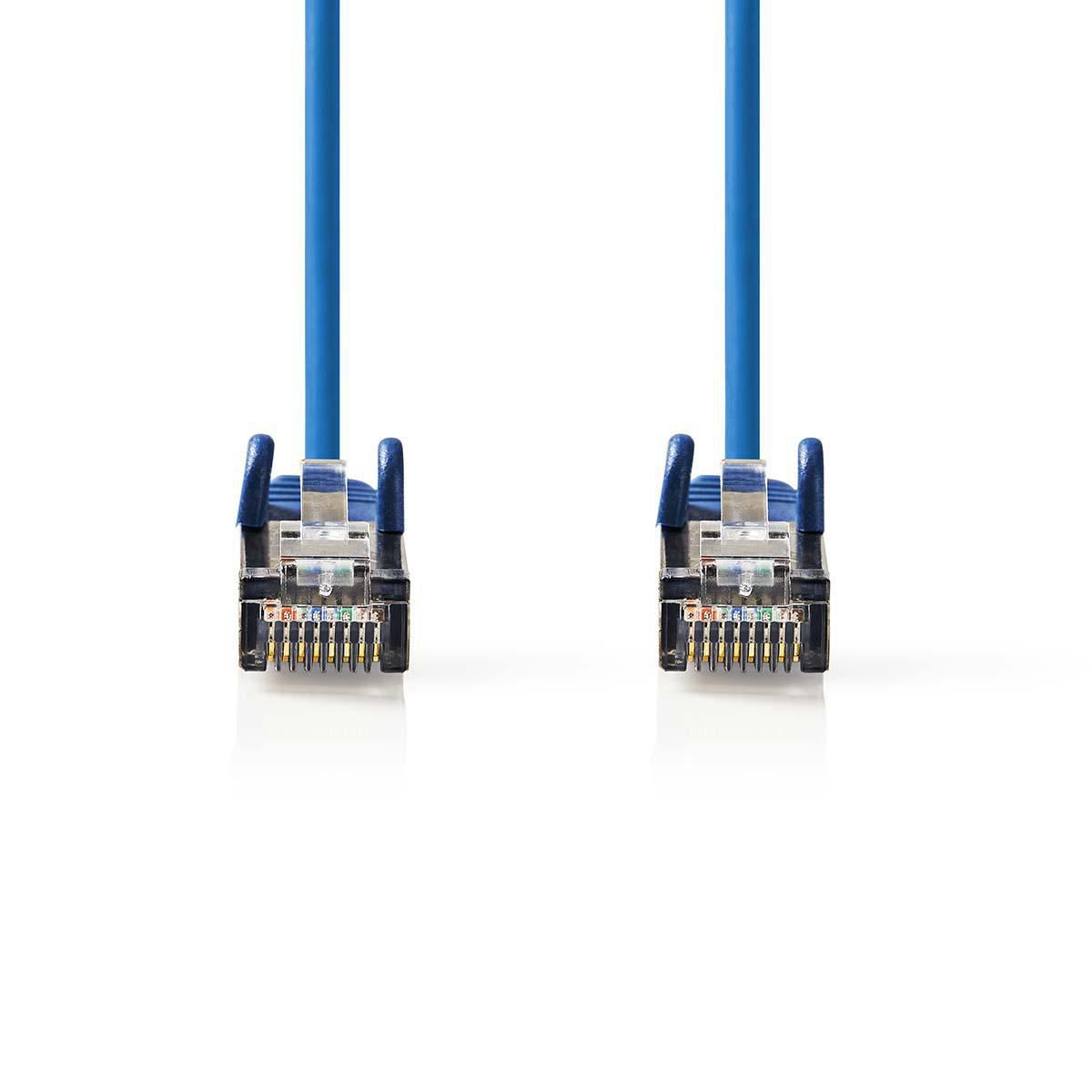 Nedis CAT5e Network Cable | SF/UTP | RJ45 Male | RJ45 Male | 1.50 m | Round | PVC | Blue | Envelope