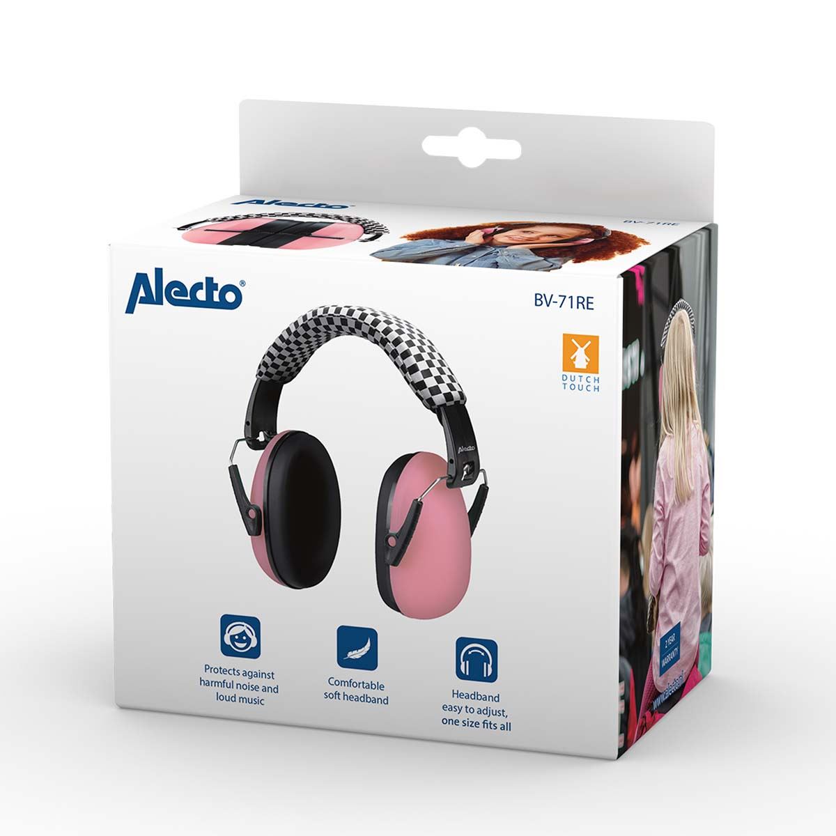 Alecto Earmuff Noise Suppressors | Sensory Overload Protection | for kids Pink