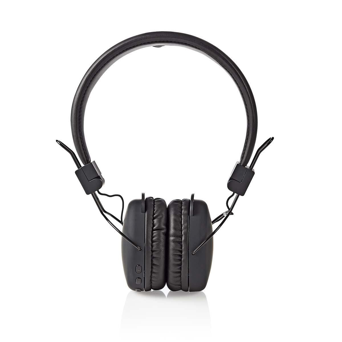 Nedis Wireless On-Ear Headphones | Maximum battery play time: 15 hrs | Built-in microphone | Press Control | Voice control support | Volume control | Black