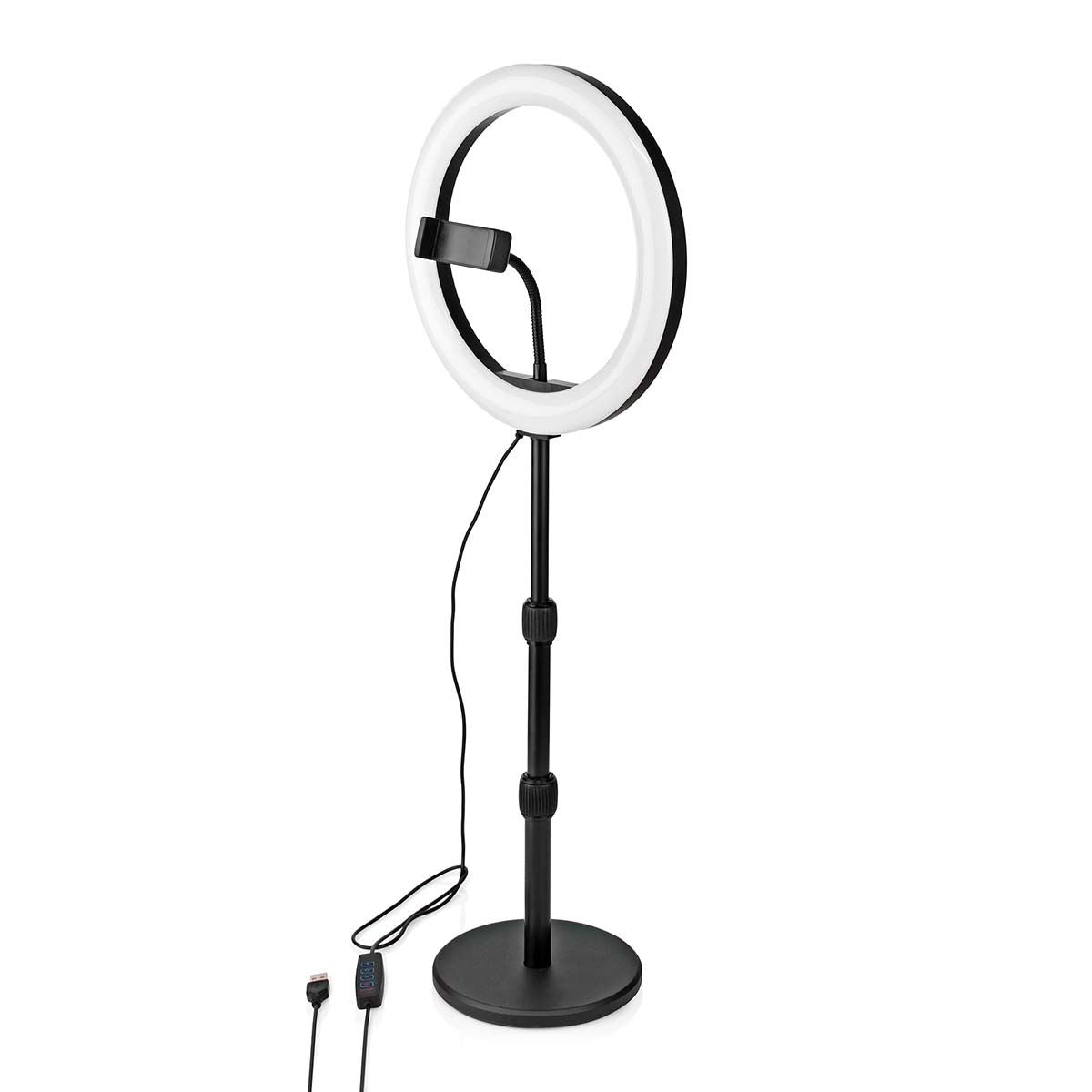 Nedis Ring Light | 10 inch | 120 LED's | 2700 - 6700 K | Desktop | Black