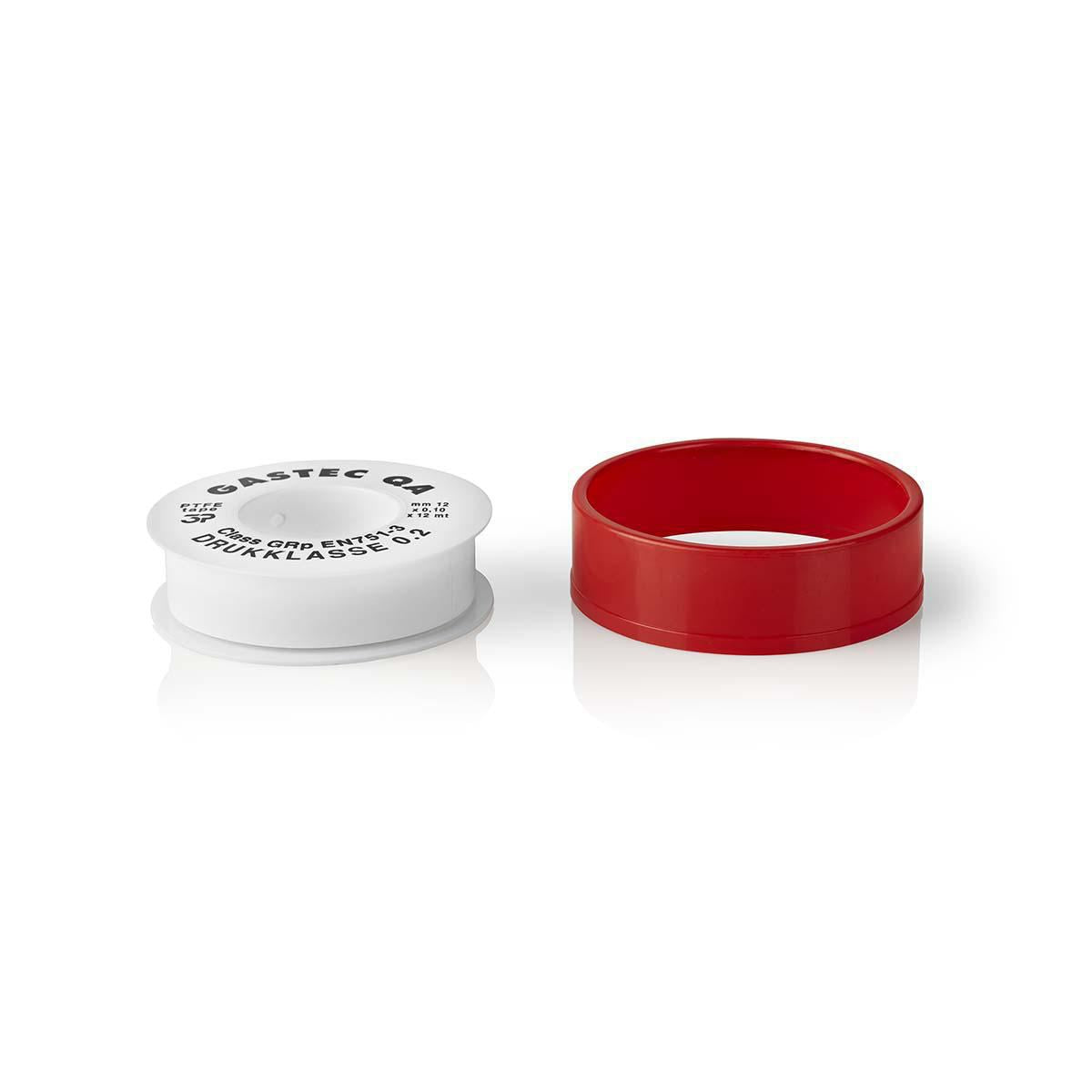Nedis Tread Seal PTFE Tape | 12.00 m | Appliance: Connection | Red / White