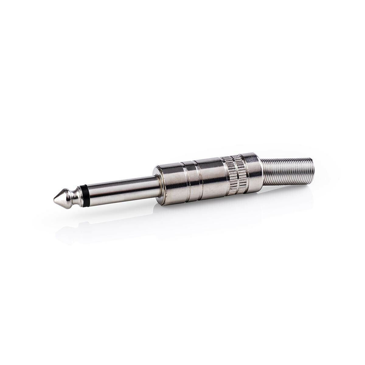Nedis 6.35 mm Connector | Straight | Male | Nickel Plated | Solder | Cable input diameter: 6.8 mm | Metal | Metal | Polybag | 25 pcs