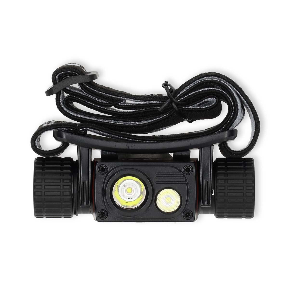 Nedis LED headlight | Battery Powered / USB Powered | 3.7 V DC | Batteries included | Rechargeable | Rated luminous flux: 1000 lm | Light range: 180 m