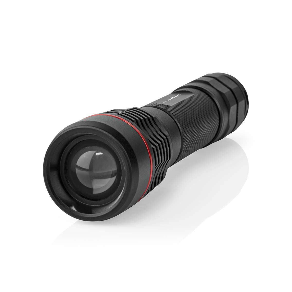 Nedis LED Torch | Battery Powered | 3.7 V DC | 10 W | N/A | Batteries included | Rechargeable | Rated luminous flux: 1000 lm | Light range: 200 m | Beam angle: 10 °