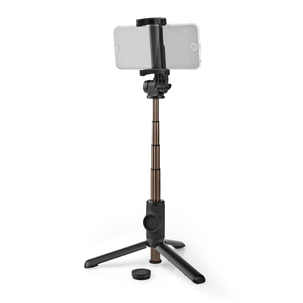 Nedis Bluetooth® Selfie Stick | Bluetooth® version: 4.2 | Maximum screen size: 3.54 " | Folded lenght: 19 cm | Unfolded length: 48 cm | Maximum weight capacity: 400 g | Battery Powered