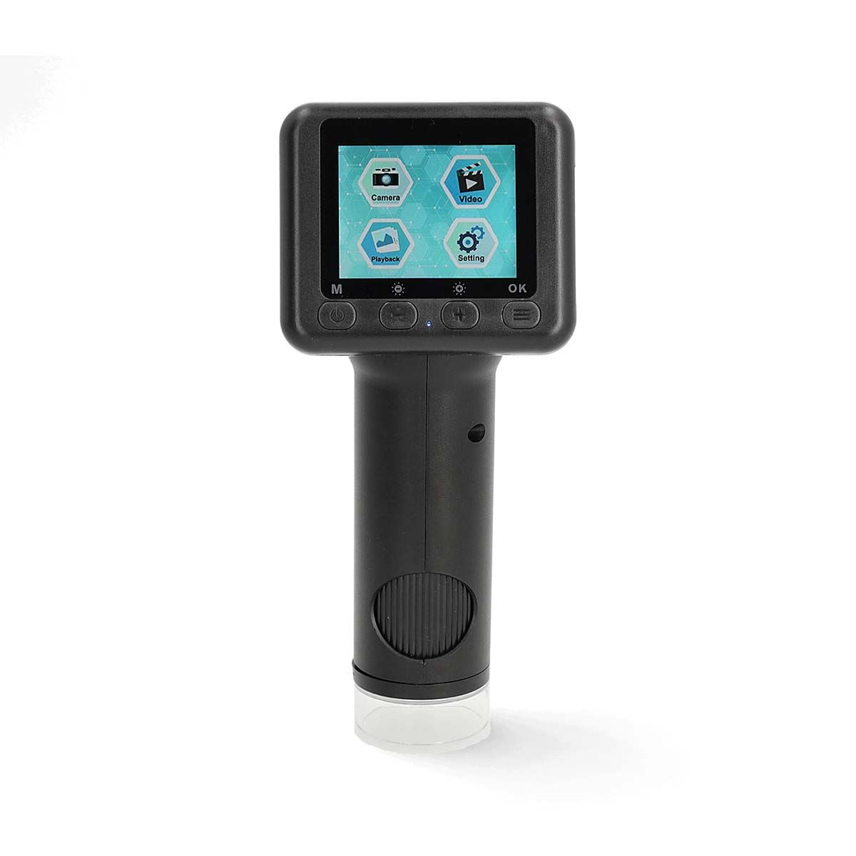 Nedis Microscope Camera | Maximum battery play time: 5 hrs | Built-in microphone | 1080P | up to 48MP | 2”Inch Screen | Black