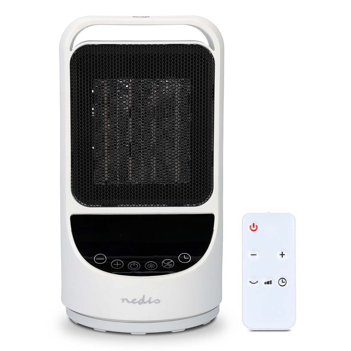 Nedis SmartLife Ceramic PTC Fan Heater | Wi-Fi | 1500 W | 2 Heat Settings | Oscillation | Display | 10 - 49 °C | Android™ / IOS | White