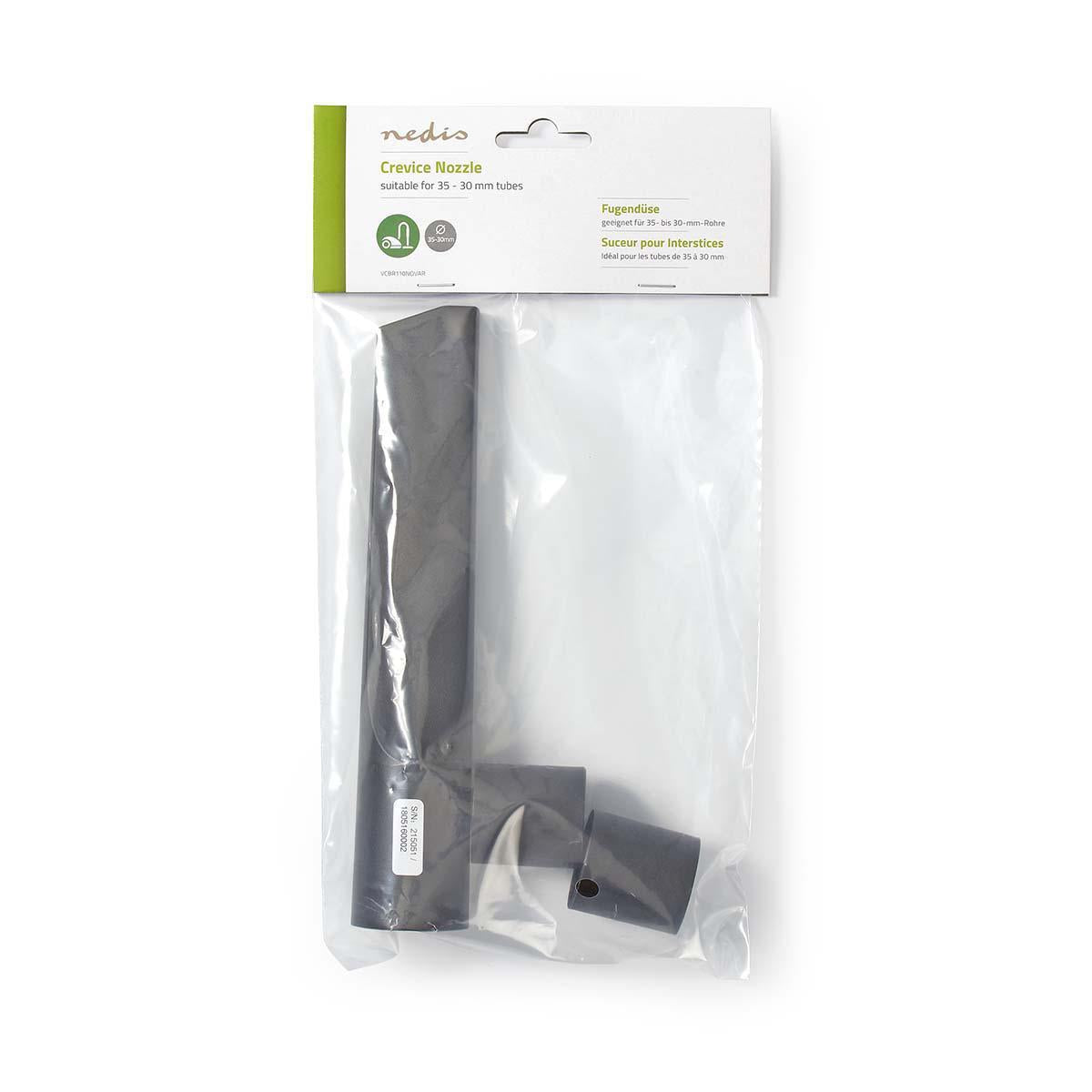 Nedis Crevice Nozzle | 30 - 35 mm | Suitable for: Universal | Black | Plastic