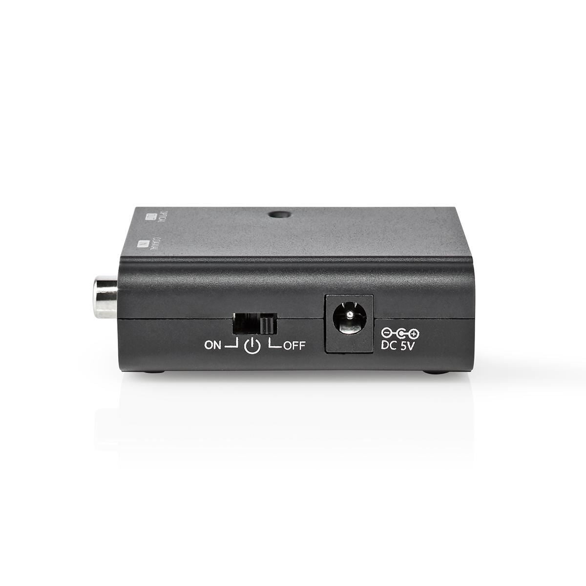 Nedis Digital Audio Converter | 1-way | Connection input: 1x S/PDIF | Connection output: TosLink Female | Manual | Black