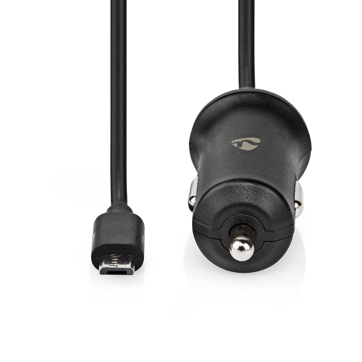 Nedis Car Charger | 12 W | 1x 2.4 A | Number of outputs: 1 | Micro USB (Fixed) Cable | 1.00 m | Single Voltage Output