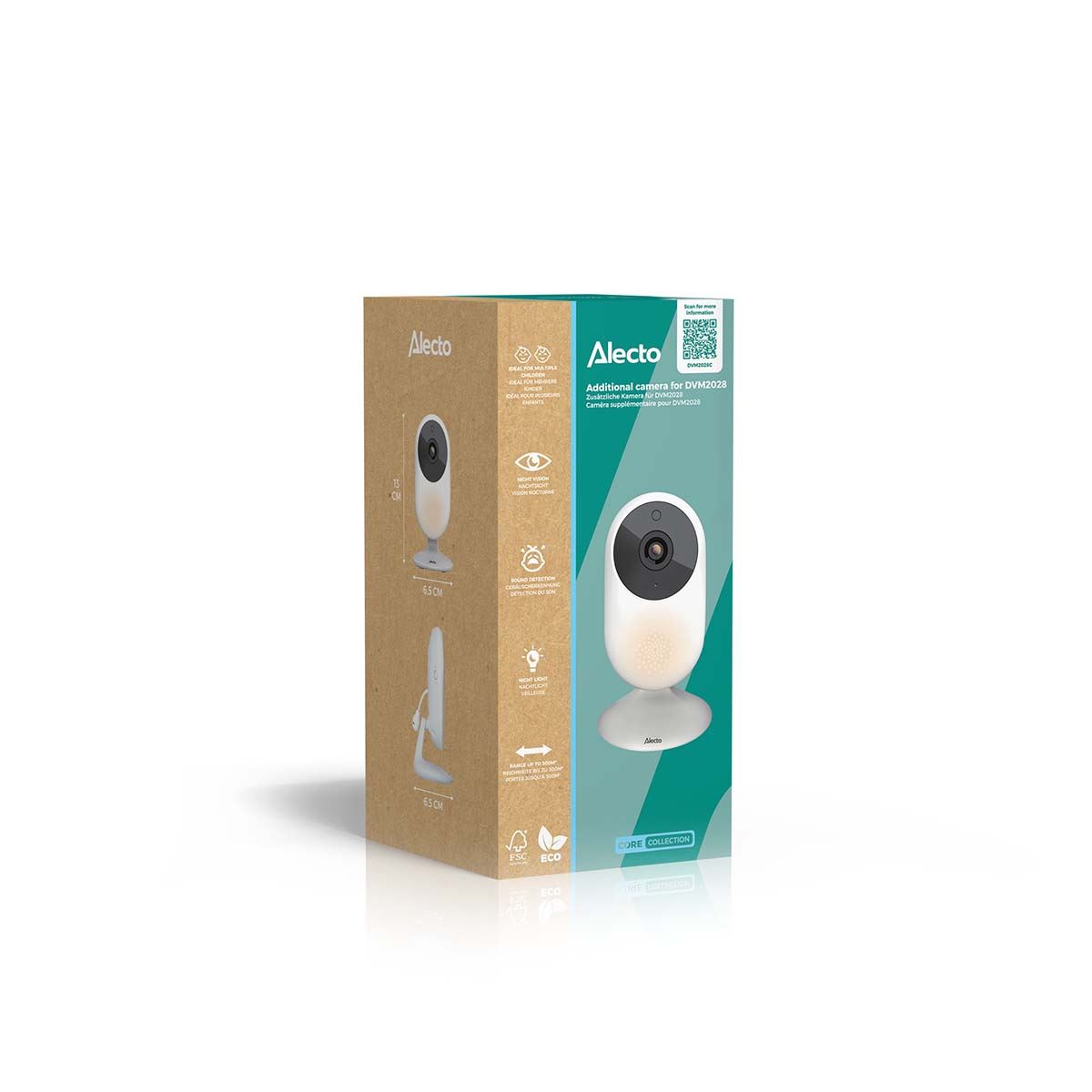 Alecto DVM2028C | Additional Camera for Alecto DVM2028 Baby Monitor | White