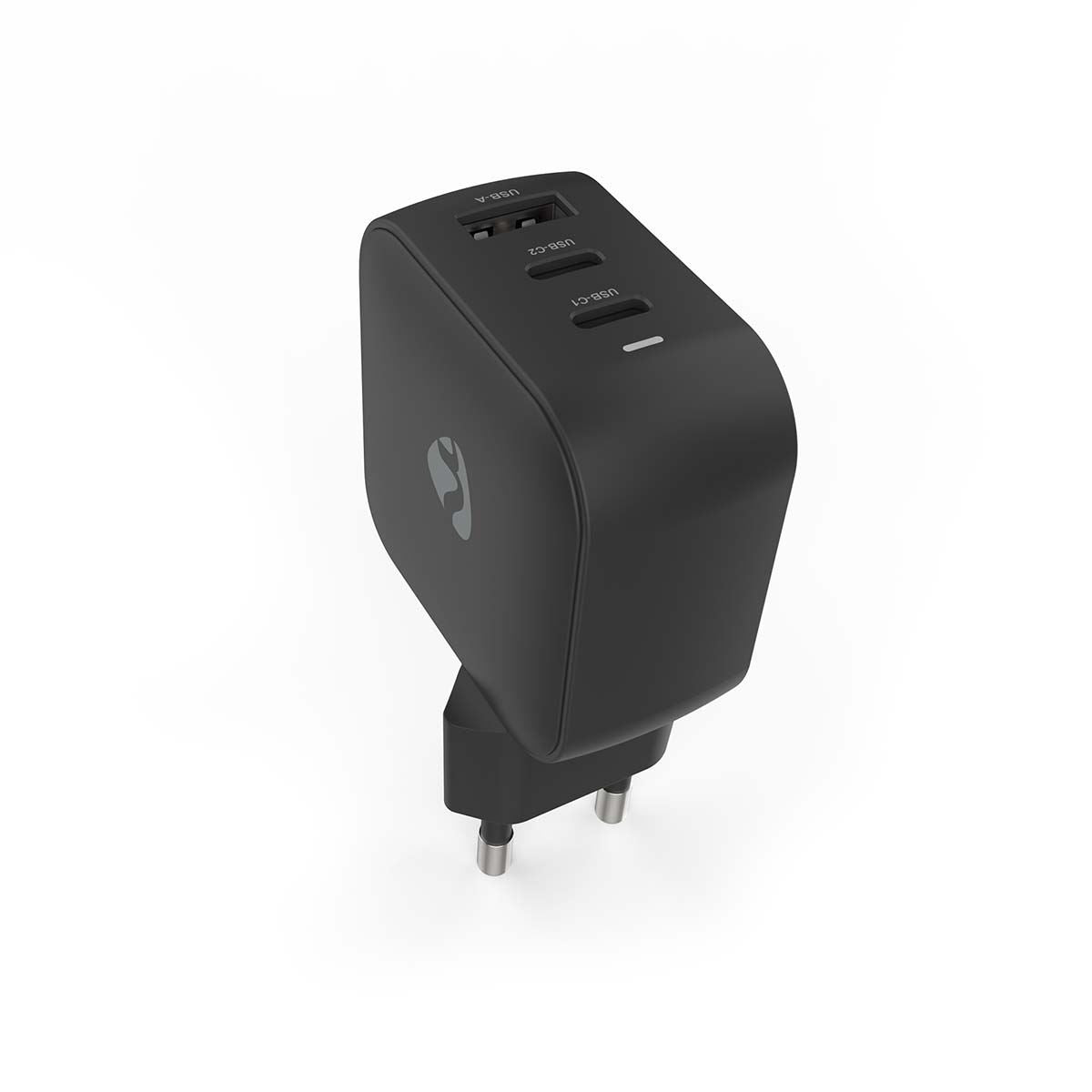 Nedis Wall Charger | 70 W | GaN | PD3.0 | Quick charge feature | 1.5 / 2.25 / 2.5 / 3.0 / 3.5 A | Number of outputs: 3 | USB-A / 2x USB-C™ | Automatic Voltage Selection | Black