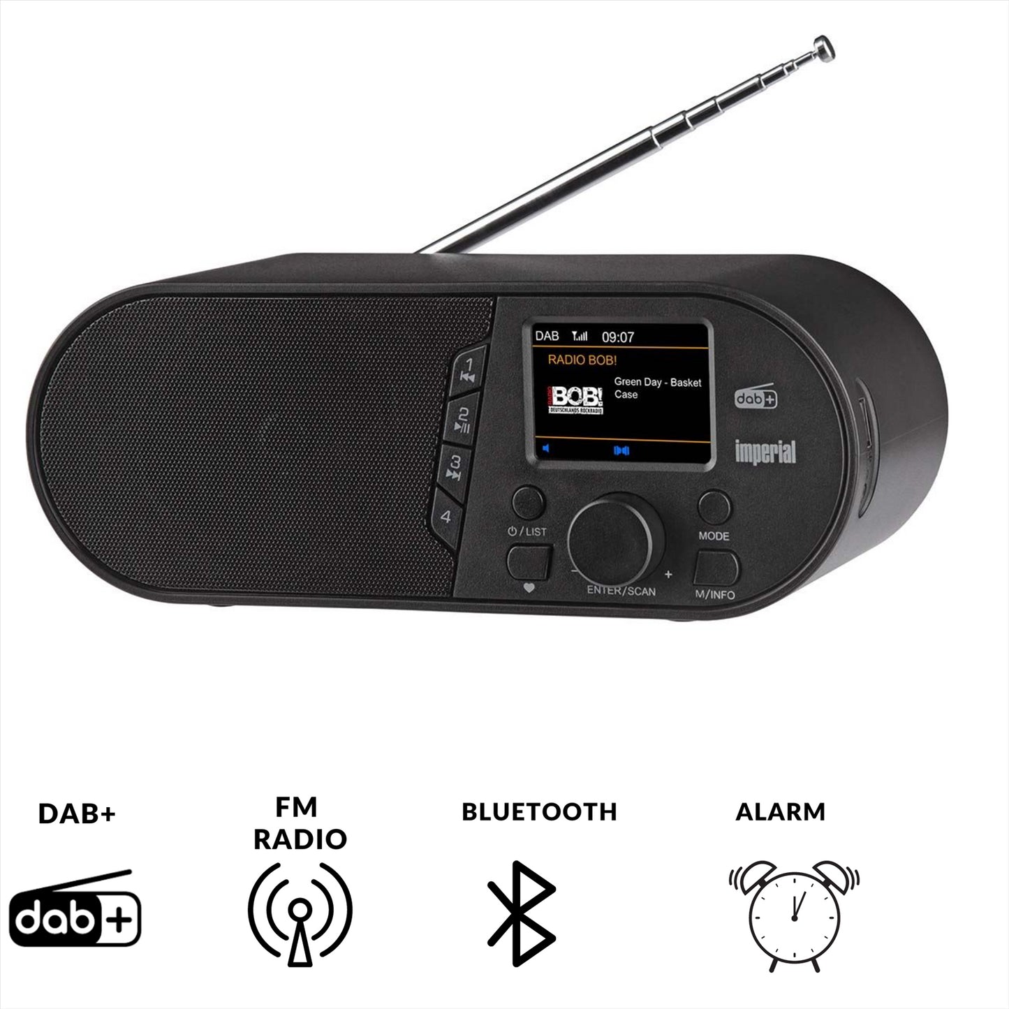 Imperial DABMAN d105 Compact DAB+ /FM / Bluetooth Radio Black