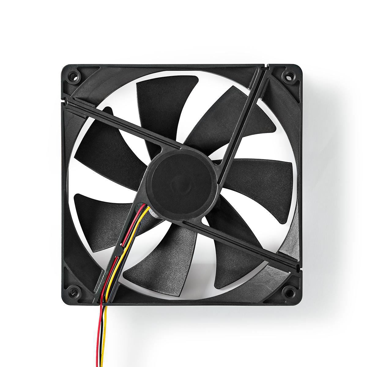 Nedis DC Fan | DC | Fan size: 140 mm | 3-Pin | 24.9 dBA | Black