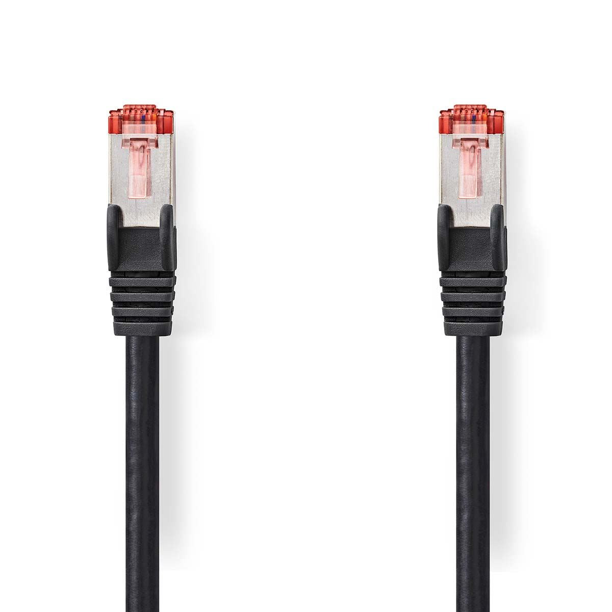 Nedis CAT6 Network Cable | RJ45 Male | RJ45 Male | S/FTP | 0.15 m | Round | LSZH | Black | Label