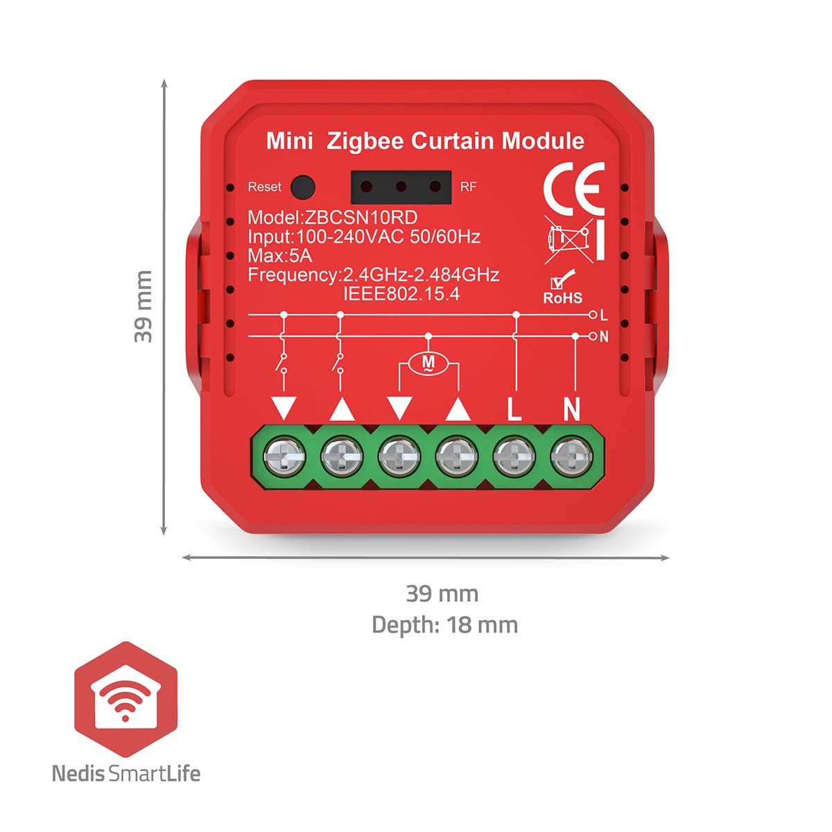 Nedis SmartLife Power Switch | Zigbee 3.0 | 1000 W | Terminal Connection | App available for: Android™ / IOS