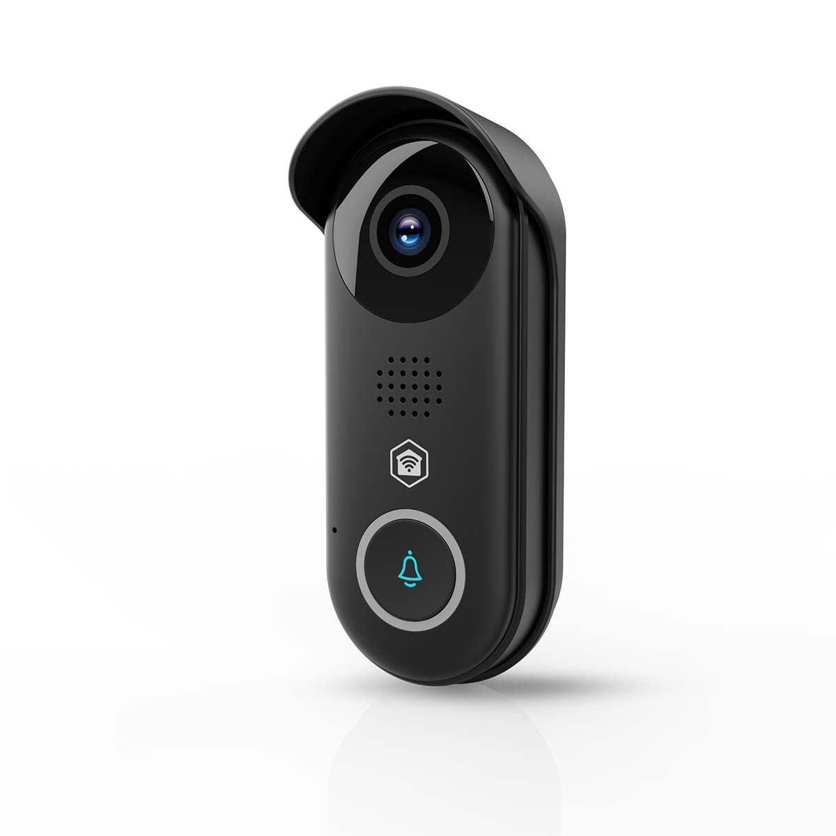 Nedis SmartLife Video Doorbell | Wi-Fi | Transformer | Full HD 1080p | Cloud Storage (optional) / microSD (not included) / Onvif | IP54 | With motion sensor | Night vision | Black