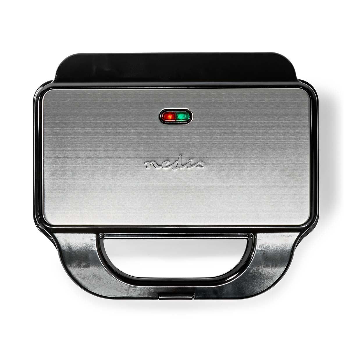Nedis Multi Grill | Grill / Sandwich / Waffle | 900 W | 28 x 15 cm | Automatic temperature control | Plastic / Stainless Steel