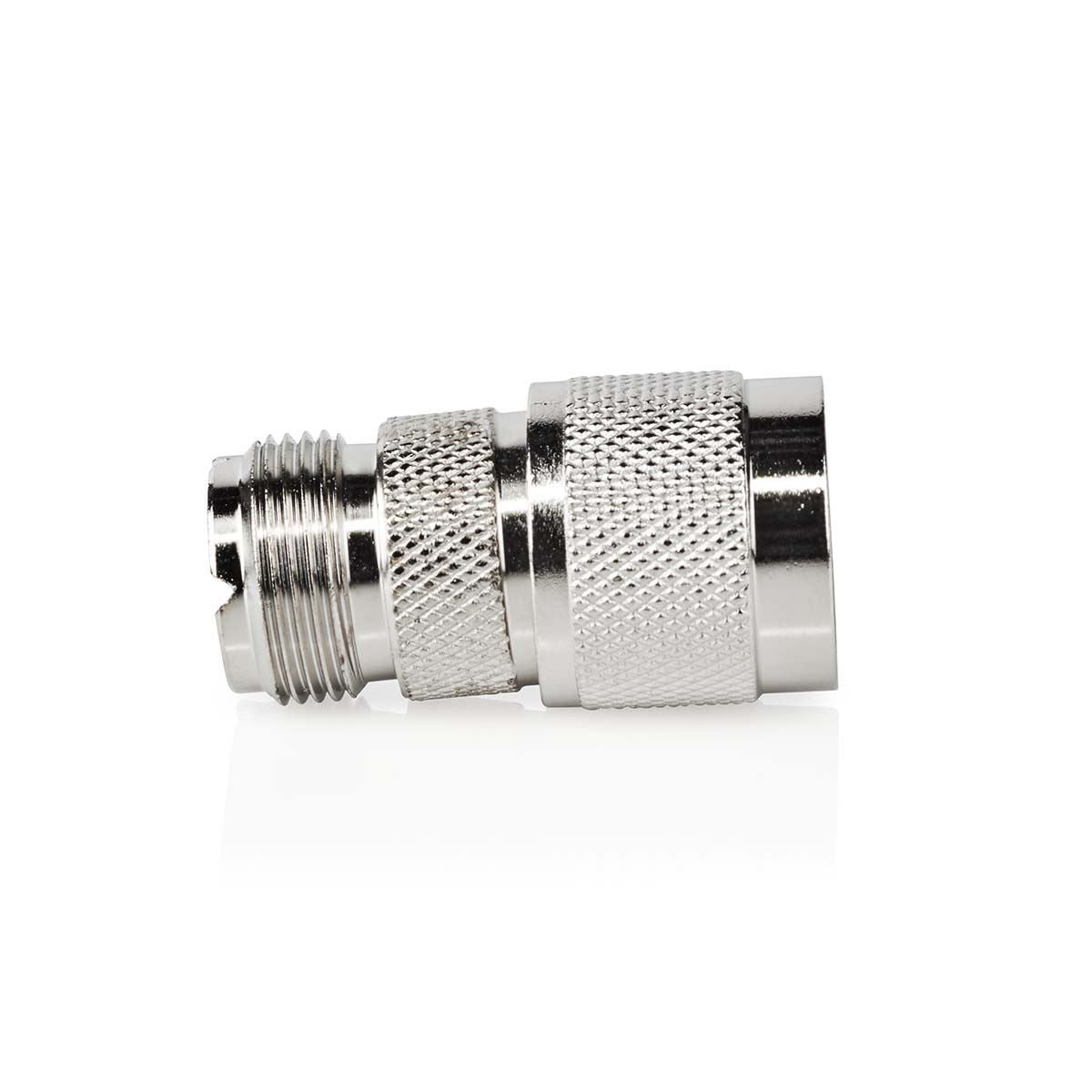 Nedis Satellite & Antenna Adapter | N Male | PL259 Female | Nickel Plated | 75 Ohm | Straight | Metal | Silver | 10 pcs | Envelope