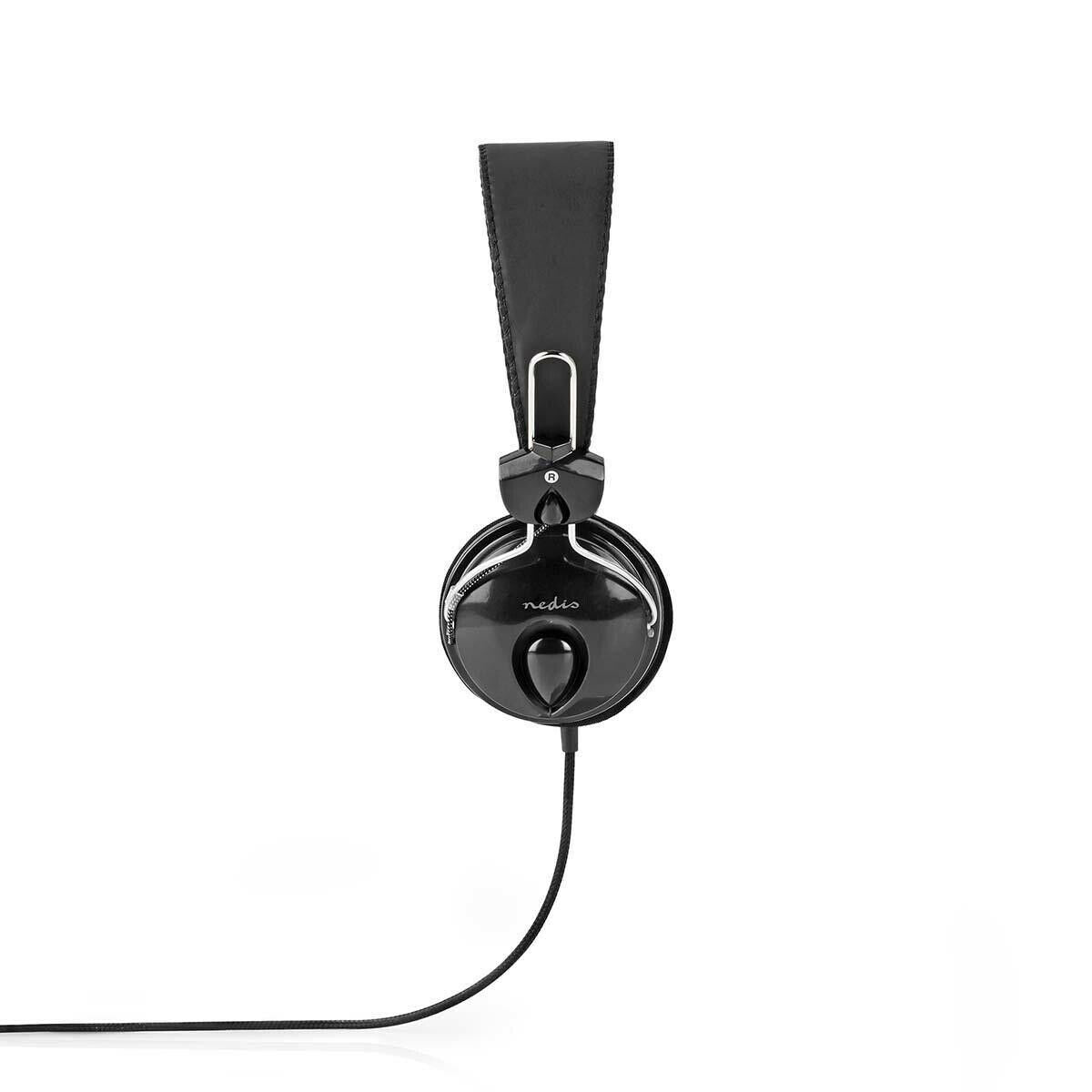 Nedis On-Ear Wired Headphones | 3.5 mm | Cable length: 1.10 m | Black