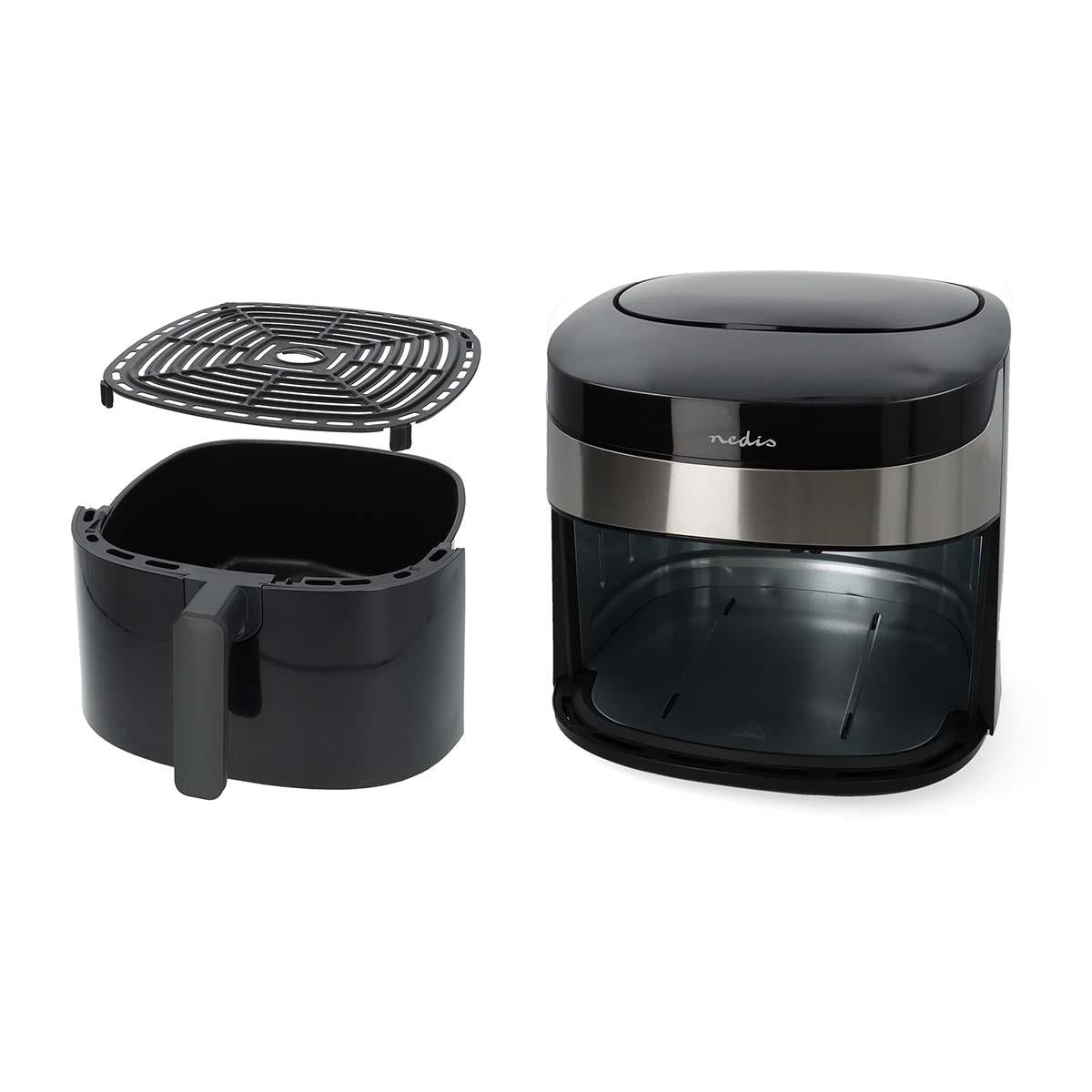 Nedis SmartLife Hot Air Fryer | Wi-Fi | 7,2 l | Timer: 60 min | Number of preset programs: 8 | Digital | Android™ / IOS | Black