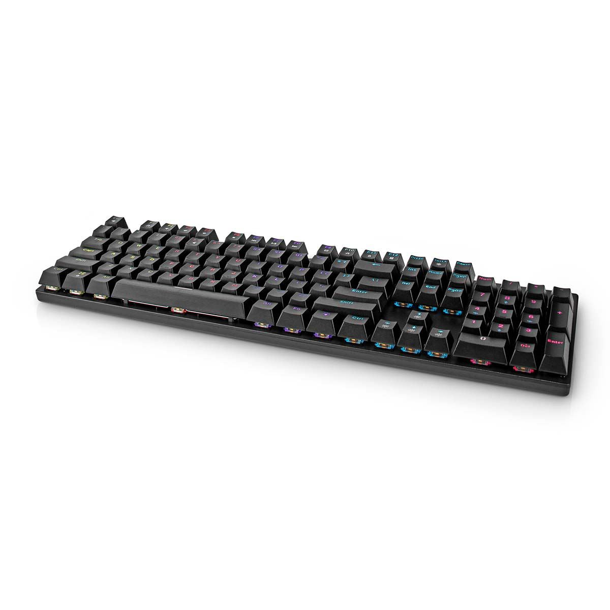 Nedis Wired Gaming Keyboard | USB Type-A | Mechanical Keys | LED | QWERTY | US Layout | USB Powered | Power cable length: 1.50 m | Gaming