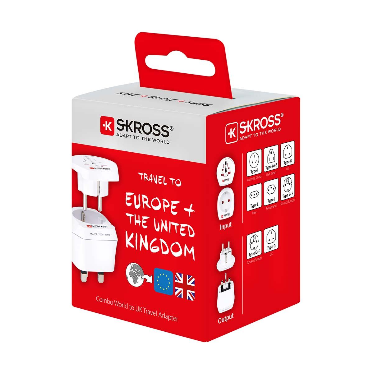Skross SKross | Travel Adapter | Combo - World-to-UK Earthed