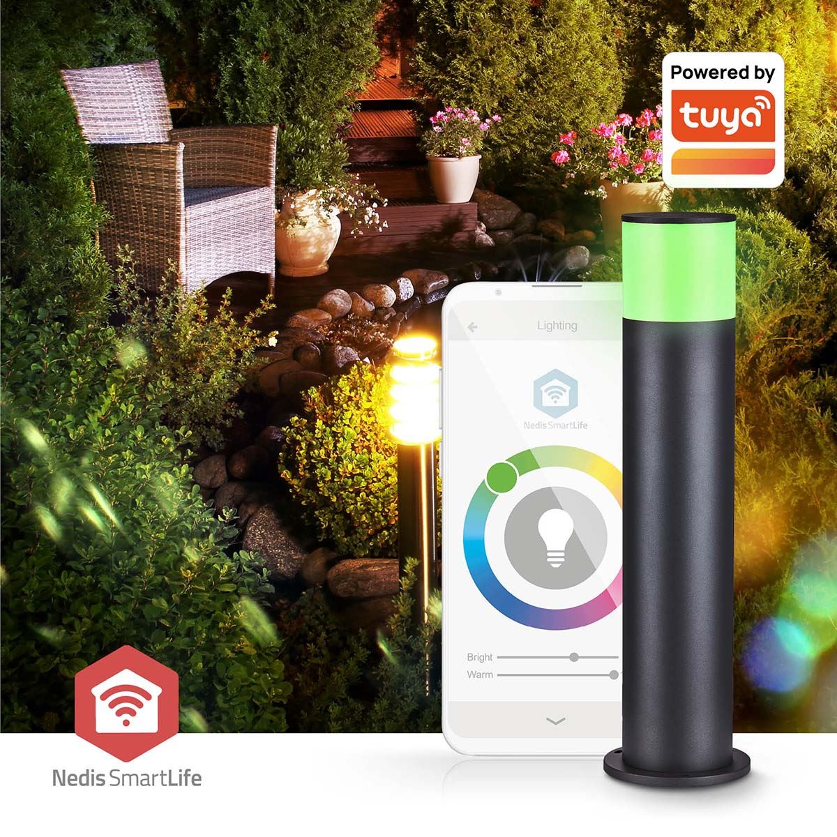 Nedis Smartlife Outdoor Light | 360 lm | Zigbee 3.0 | 10 + 4 W | RGB / Warm White | 2700 K | Aluminium | Android™ / IOS