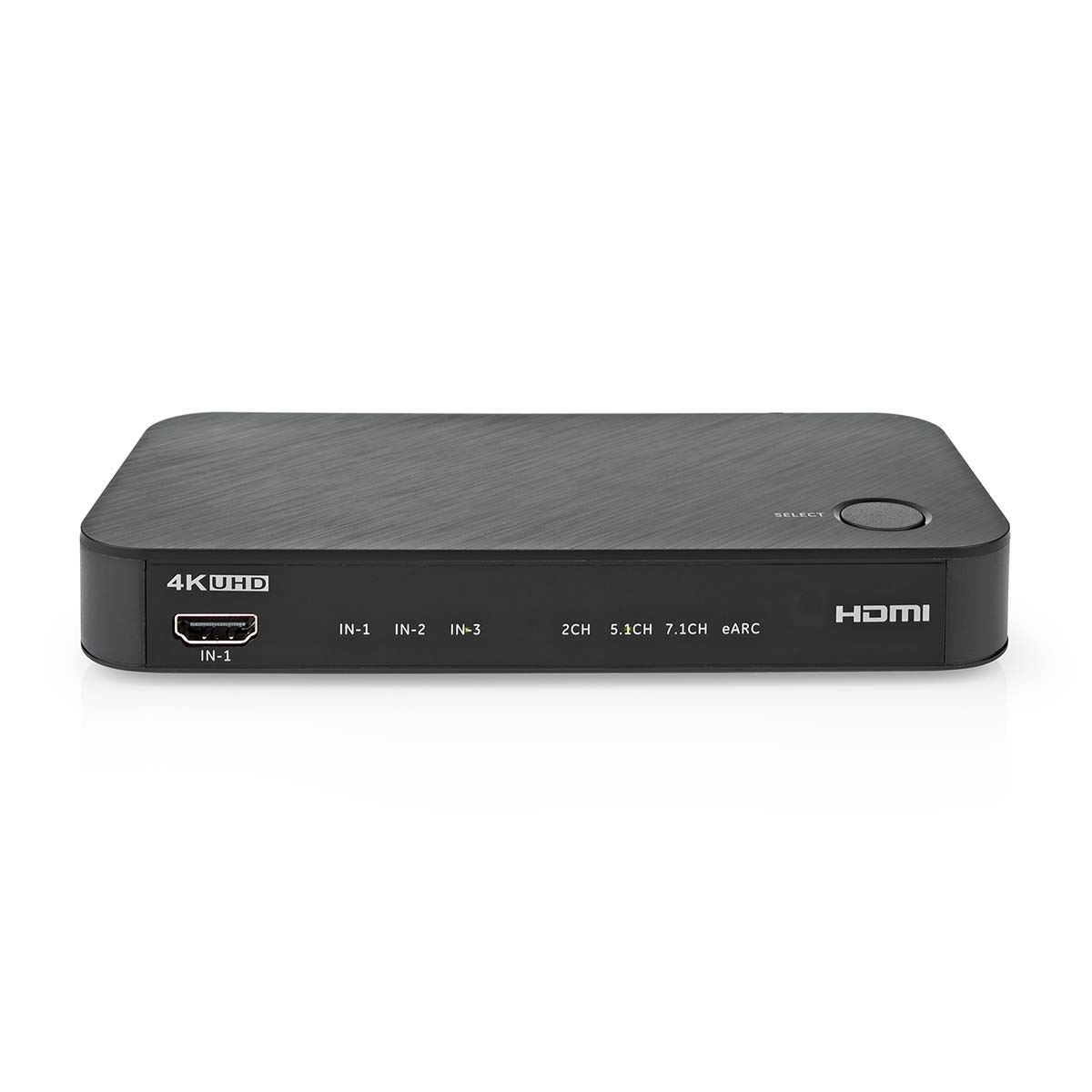 Nedis Digital Audio Converter | 2-way | Connection input: DC Power / 3x HDMI™ Input | Connection output: 1x 3.5 mm / 1x TosLink / 2x HDMI™ Output | Automatic / Push Button | Anthracite