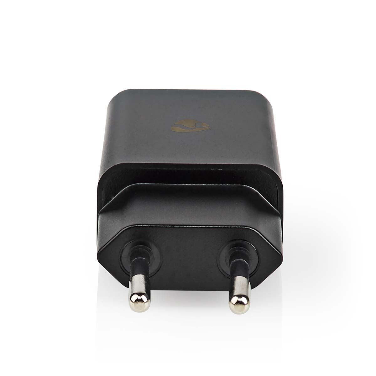 Nedis Wall Charger | 12 W | Quick charge feature | 1x 2.4 A | Number of outputs: 1 | USB-A | USB Type-C™ (Loose) Cable | 1.00 m | Single Voltage Output | Black
