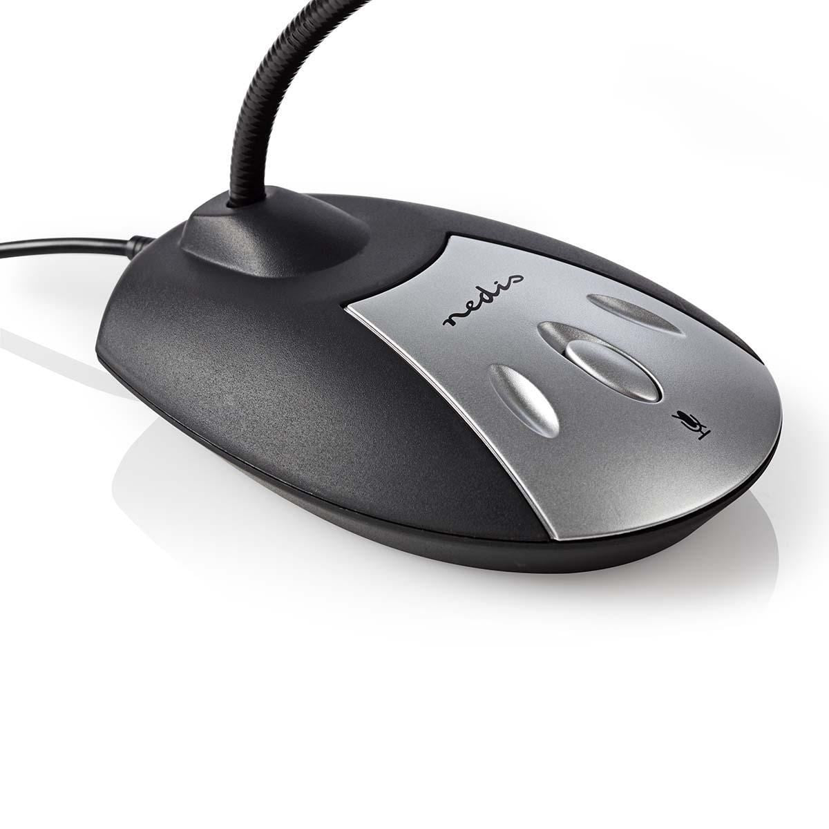 Nedis Microphone | Used for: Desktop / Notebook | Wired | USB-A Male | On/Off switch | Headphone output