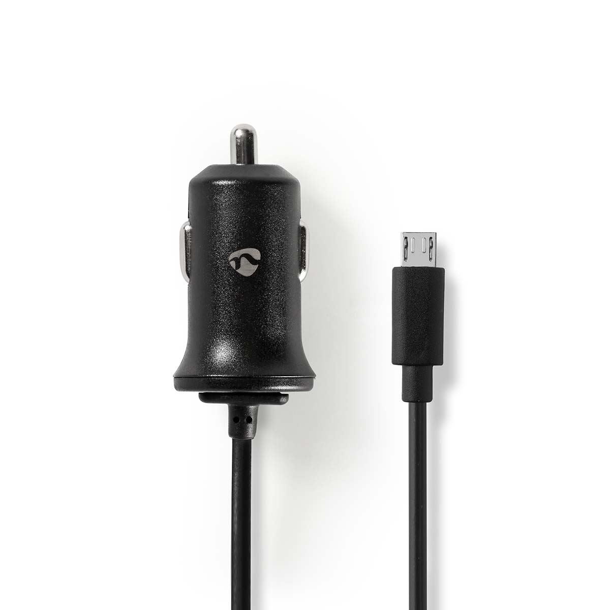 Nedis Car Charger | 12 W | 1x 2.4 A | Number of outputs: 1 | Micro USB (Fixed) Cable | 1.00 m | Single Voltage Output