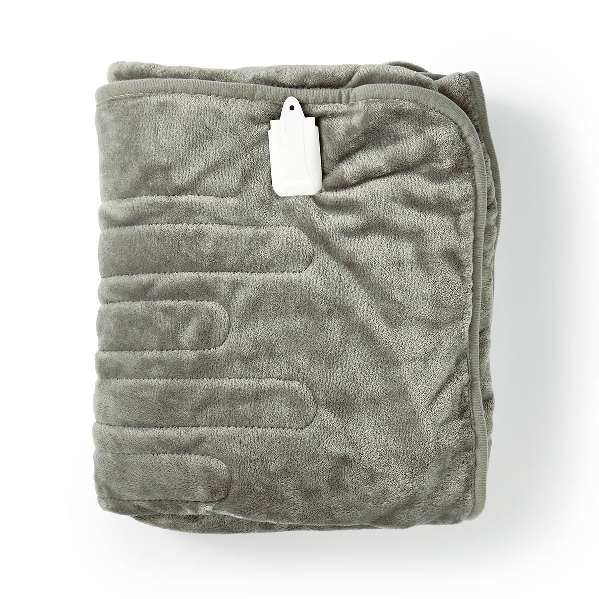 Nedis Electric Blanket | Overblanket | 1 Person | 180 x 130 cm | 9 Heat Settings | Washable | Overheating protection | Digital control | Fleece