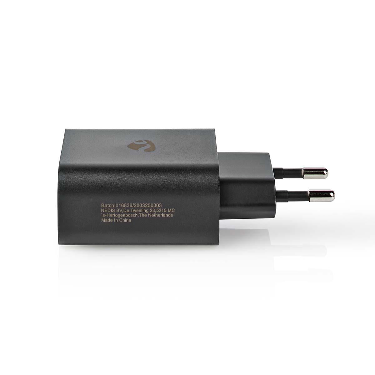 Nedis Wall Charger | 32 W | Quick charge feature | 1.5 / 2.0 / 2.5 / 3.0 A | Number of outputs: 1 | USB-C™ | Automatic Voltage Selection | Black