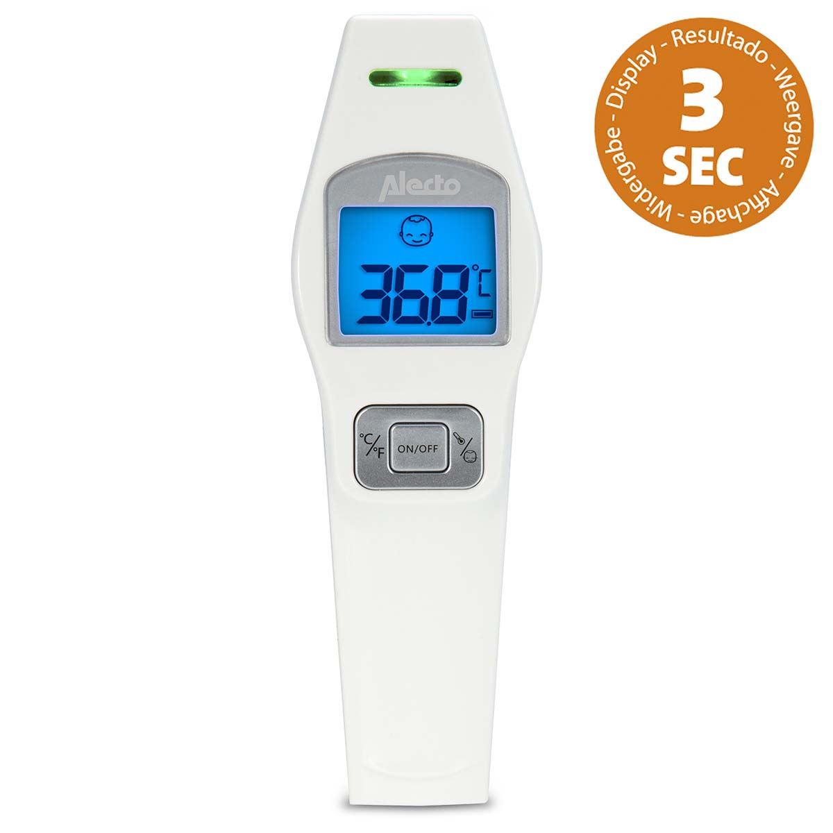 Alecto BC-37 Infrared Forehead Thermometer | White